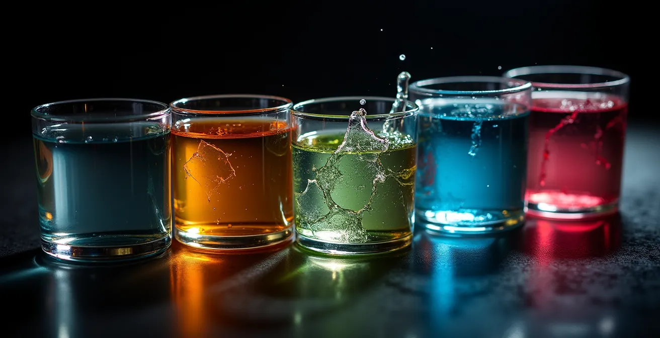 Separated glass chambers representing isolated data systems in an enterprise, illustrating data silos.