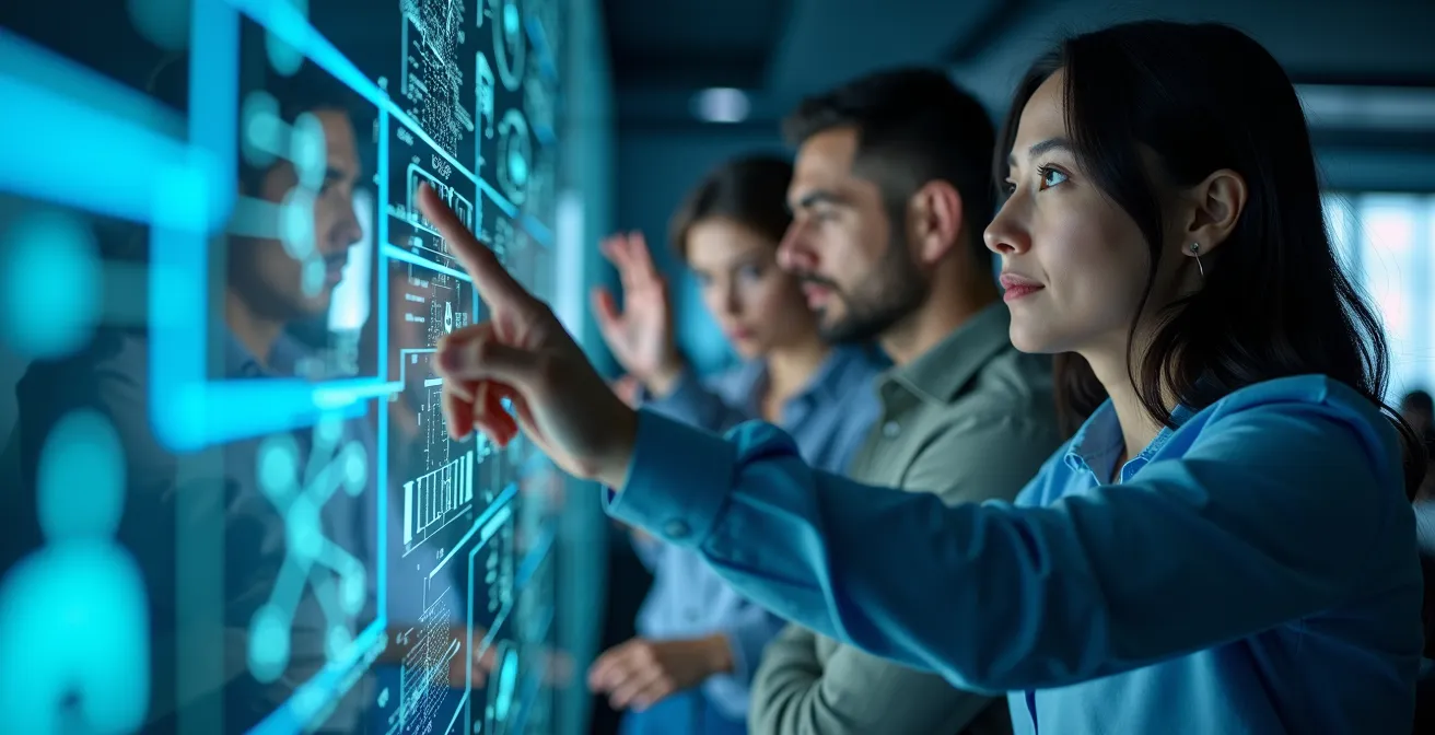 Security teams collaborating in real-time during purple team exercise